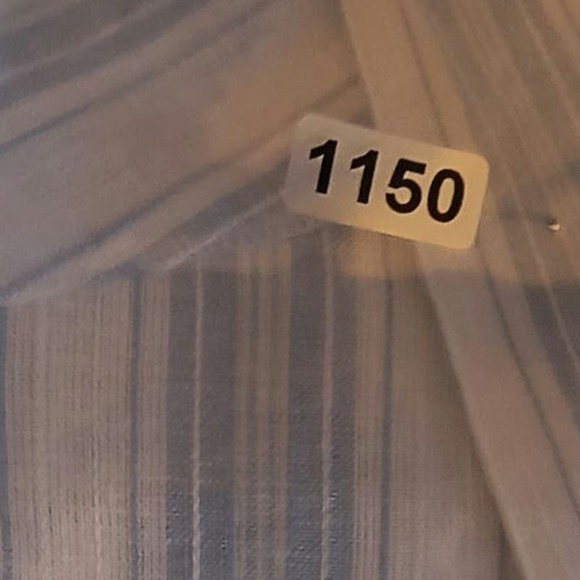 Concepts Linen Blend Button Down Shirt Men's size L Blue White Stipe Long Sleeve - Picture 15 of 15